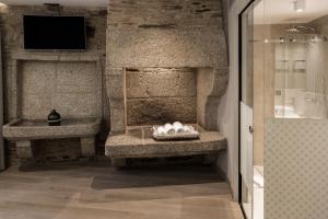 Koupelna v ubytování Hotel Atalaia