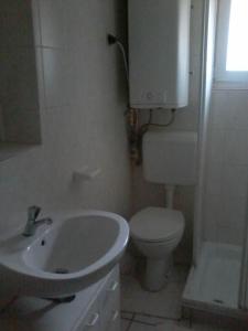 Koupelna v ubytování Apartman Ustrine