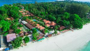 an aerial view of a resort on the beach at Sita Beach Resort in Ko Lipe