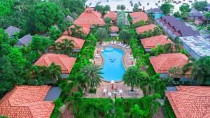 an aerial view of a resort with a swimming pool at Sita Beach Resort in Ko Lipe