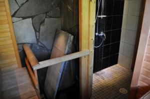 Koupelna v ubytování Hevossilta