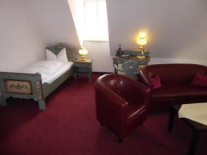 Postel nebo postele na pokoji v ubytování Hotel Haus Appelberg