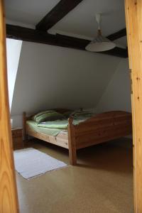 Postel nebo postele na pokoji v ubytování Ferienwohnung Weidner
