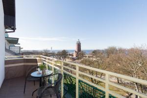 Balkón alebo terasa v ubytovaní Jantar Apartamenty - Penthouse Sea View Morska