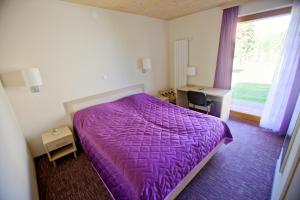 Un pat sau paturi într-o cameră la Terme Topolsica Apartments