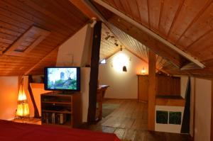 TV a/nebo společenská místnost v ubytování Haus Kaspers