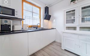 Kuchyň nebo kuchyňský kout v ubytování Wonder Home - Apartamenty w spokojnej okolicy, z widokiem na góry