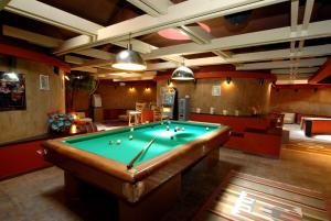 a billiard room with a pool table in it at Hotel 5 Terre in Monterosso al Mare