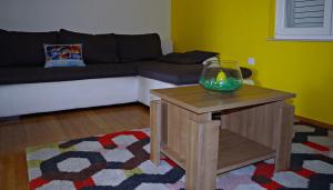 Ein Sitzbereich in der Unterkunft Apartmani Mihaela Dobropoljana 52