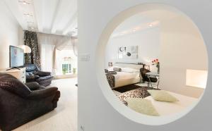 Posezení v ubytování Royal Suites