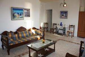 Posezení v ubytování Mina's Studios in Naxos Island