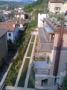 an aerial view of a house in a city at Bikapi in Garda