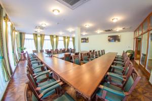 a large conference room with a long table and chairs at Hotel Viliam Frano in Nitra +56 photos