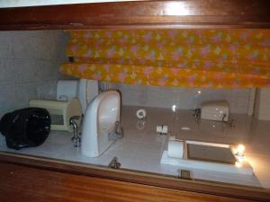Koupelna v ubytování Hotel Bolognese