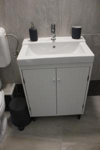 Koupelna v ubytování Óváros Apartman