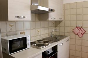 A kitchen or kitchenette at Appartamenti Giacomo Noventa