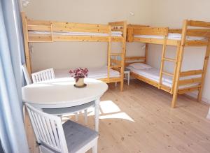 Postel nebo postele na pokoji v ubytování STF Vandrarhem Backåkra