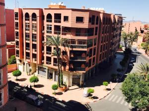an overhead view of a building on a street at Sabor Apart Gueliz -Only Family- in Marrakesh