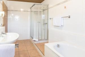 Koupelna v ubytování Hotel Palko