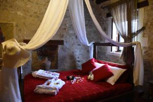 Postel nebo postele na pokoji v ubytování Crete Villa Estia