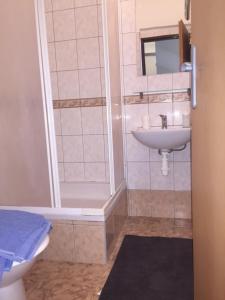 Koupelna v ubytování Evička Penzion