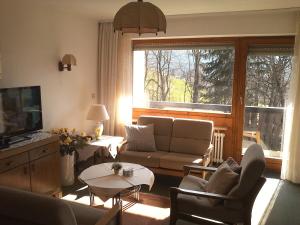 Posezení v ubytování Ferienwohnung Ritter