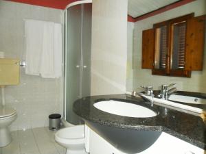Koupelna v ubytování Hotel Borgo Antico