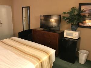 TV a/nebo společenská místnost v ubytování Discovery Inn