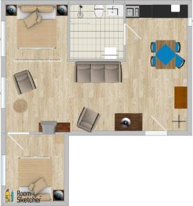 Plànol de Hotel Garni - Appartements Fuksas