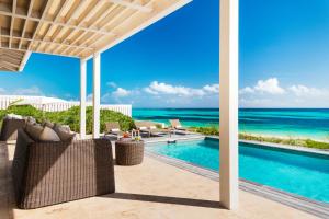 a view of the ocean from the patio of a villa at Sailrock South Caicos - Island Hop Flight Included in South Caicos