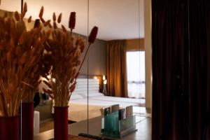 Postel nebo postele na pokoji v ubytování Hotel Duero