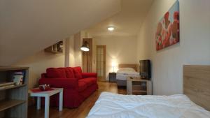 TV a/nebo společenská místnost v ubytování Apartmány Nova Lake