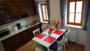 Kuchyň nebo kuchyňský kout v ubytování Apartmány Nova Lake
