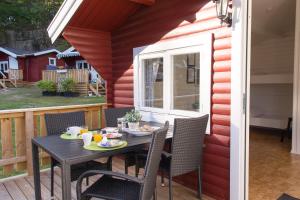 Balkón nebo terasa v ubytování Seläter Camping