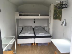 Двох'ярусне ліжко або двоярусні ліжка в номері Trehörna Wärdhus & Vandrarhem