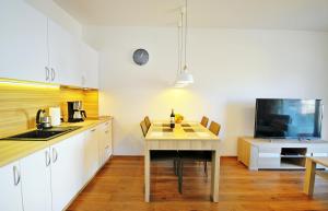Kuchyňa alebo kuchynka v ubytovaní ApartamentyPrzyMorzu Solna 201 - W centrum blisko morza