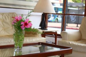 Uma área de estar em Hotel San Martin