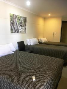 Ein Bett oder Betten in einem Zimmer der Unterkunft Balranald Club Motel