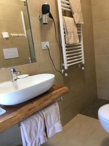 Koupelna v ubytování Hotel Margherita Meublè