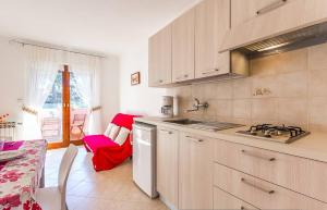 Kuchyň nebo kuchyňský kout v ubytování Apartments Valbandon
