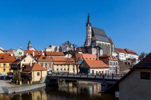 Výhľad na mesto Český Krumlov alebo výhľad na mesto priamo z penziónu