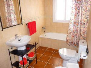 A bathroom at Holiday Home in Canillas near Beach
