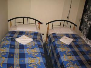 Postel nebo postele na pokoji v ubytování Hotel Sophia