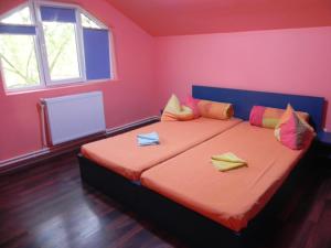 Ein Bett oder Betten in einem Zimmer der Unterkunft Pension Puiu
