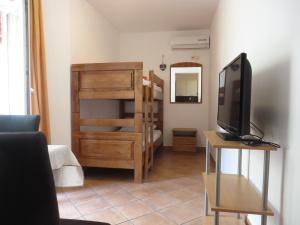 TV a/nebo společenská místnost v ubytování Apartments Karaba