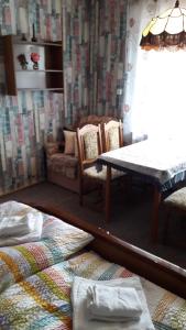 Postel nebo postele na pokoji v ubytování Ferienhaus Krähmer