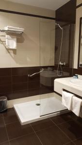 A bathroom at Hotel Valle Las Luiñas