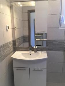 Koupelna v ubytování Apartmani Orhideja