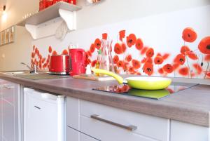 A cozinha ou kitchenette de Apartment House Timisoara