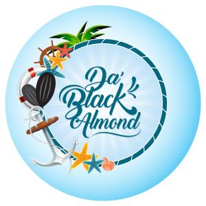 サン・アンドレスにあるDa Black Almondの黒島のベクトル図